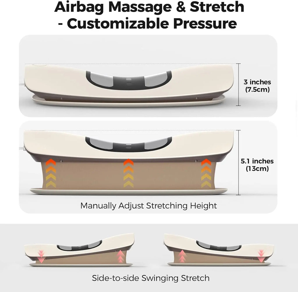 Electric Lumbar Traction Massager with Adjustable Airbag Support