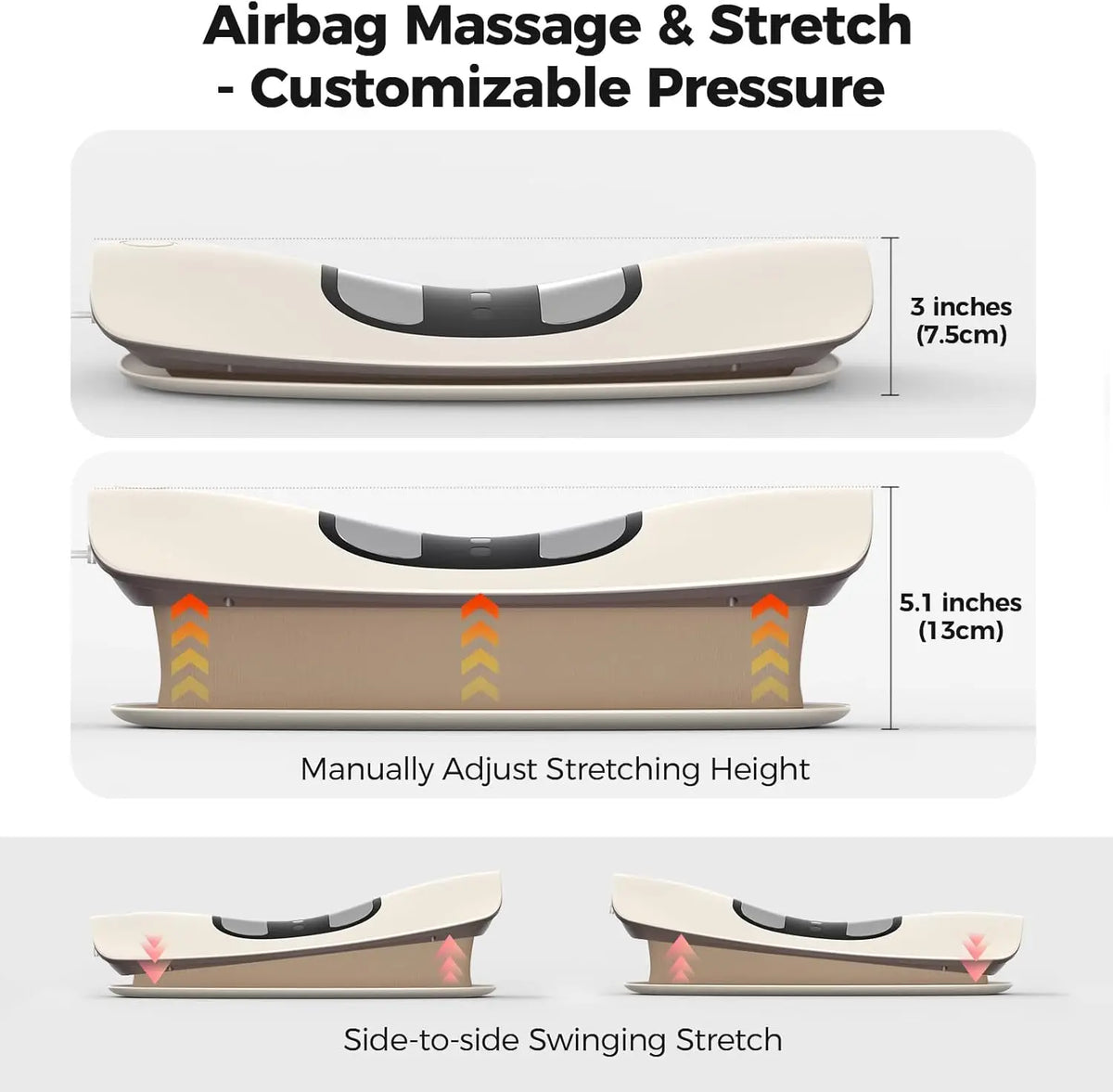 Electric Lumbar Traction Massager with Adjustable Airbag Support
