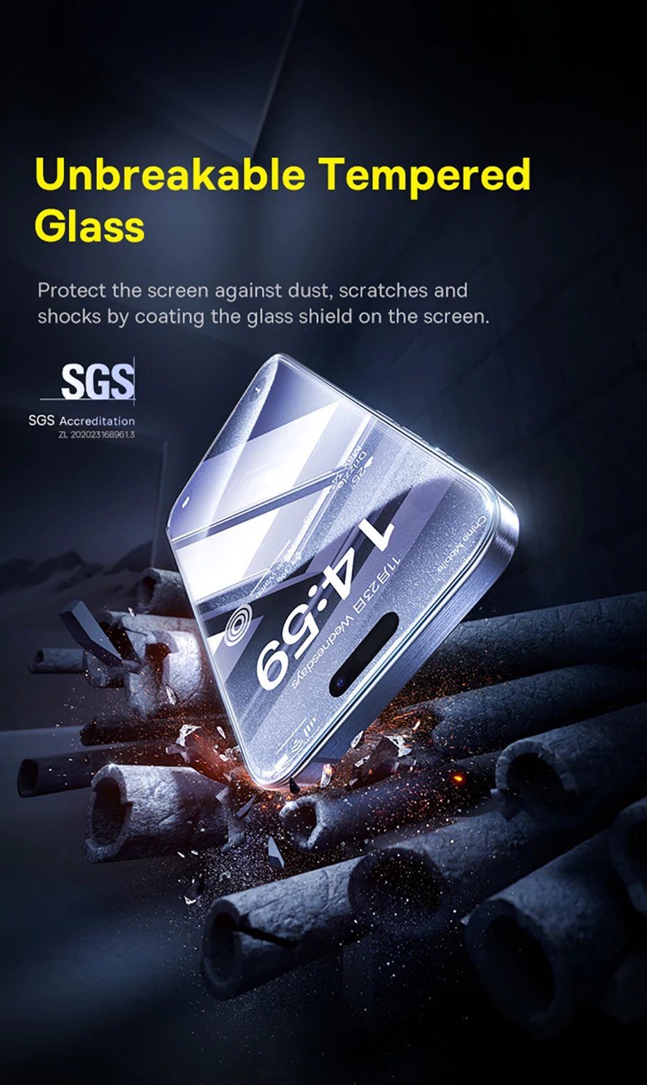 Tempered Glass Screen Protector with Easy-Installation Tool
