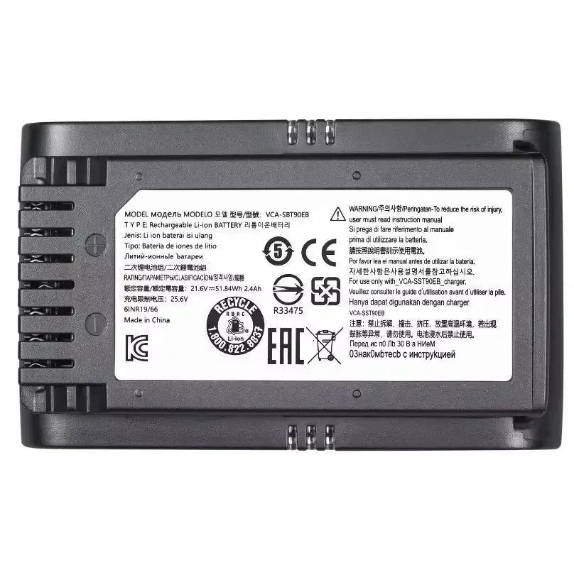Replacement 21.6V 5000mAh Battery for Jet 60 Vacuum Cleaners