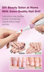 Rechargeable Electric Nail Drill for Manicure and Pedicure