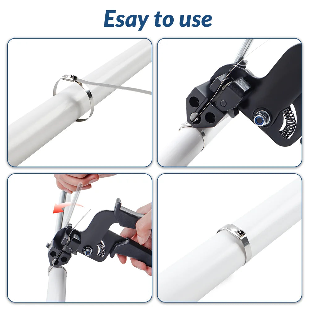 Heavy-Duty Stainless Steel Cable Tie Tensioning and Cutting Tool