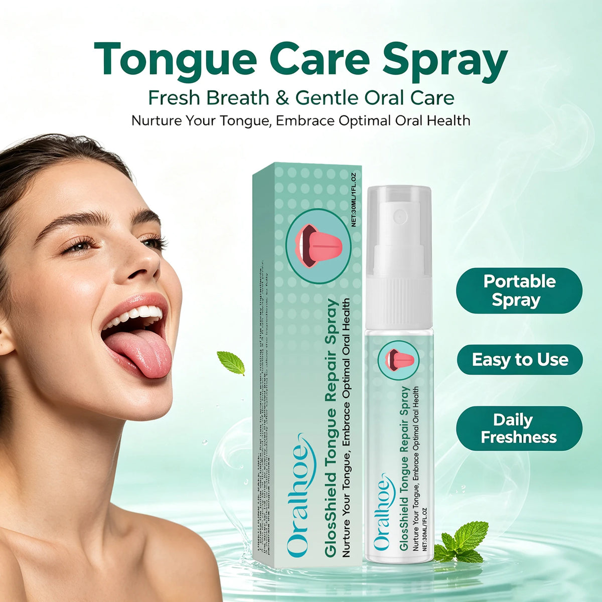 Tongue Repair Spray for Fresh Breath and Oral Care
