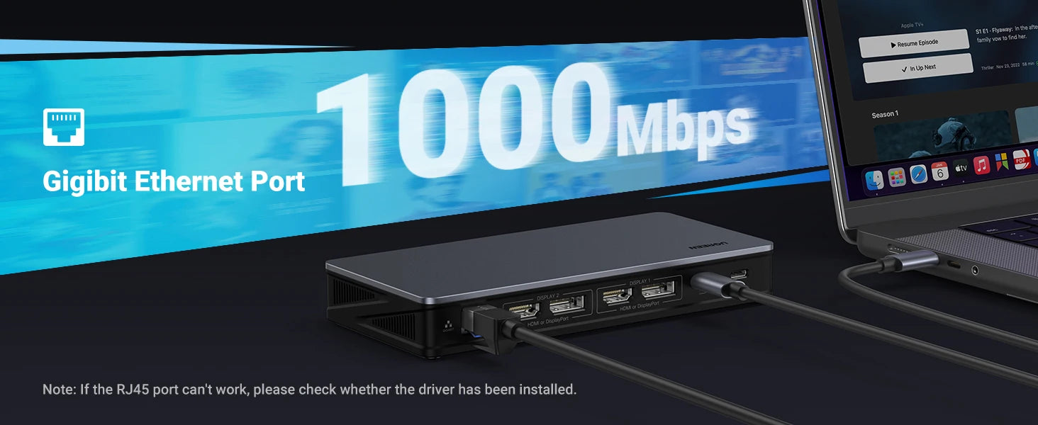 9-in-1 USB-C Docking Station with 4K Triple Display and 100W PD - 12