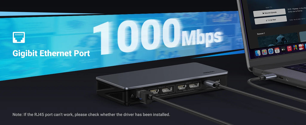 9-in-1 USB-C Docking Station with 4K Triple Display and 100W PD
