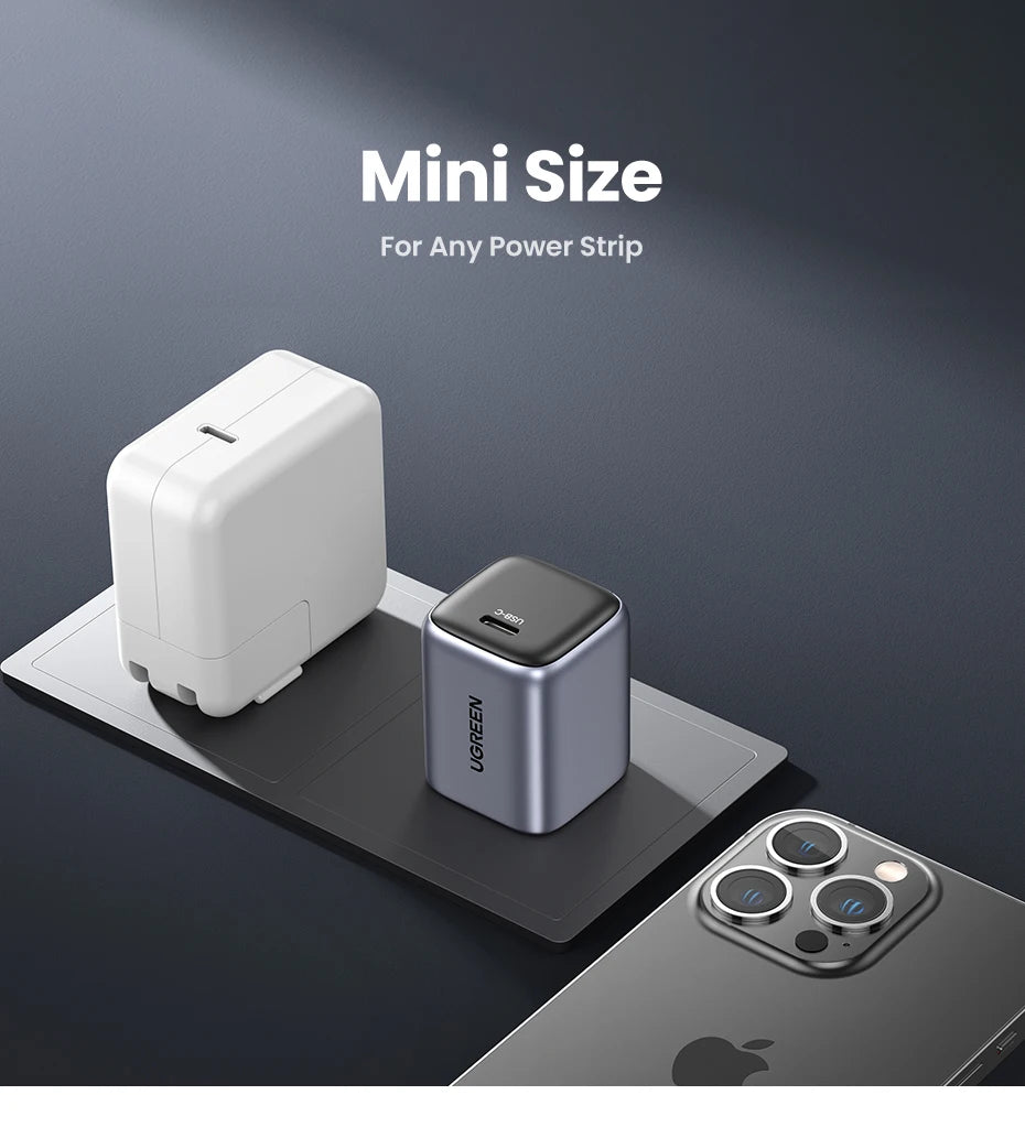 20W GaN USB-C Fast Wall Charger for Smartphones - 14