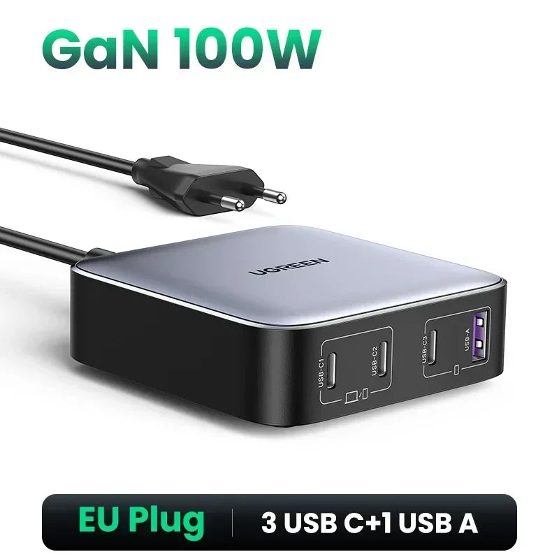 65W GaN 5-Port USB-C Desktop Fast Charger