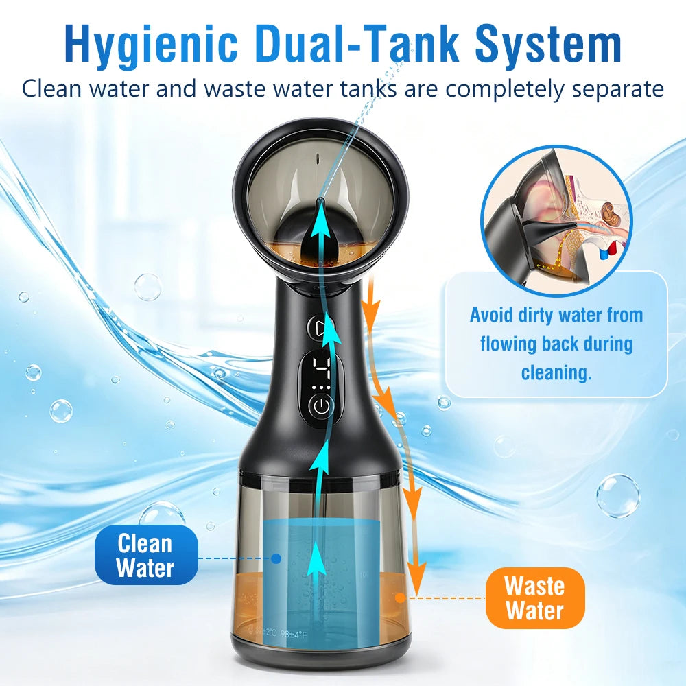 Electric Ear Wax Removal Irrigation Kit with LED Display - 2