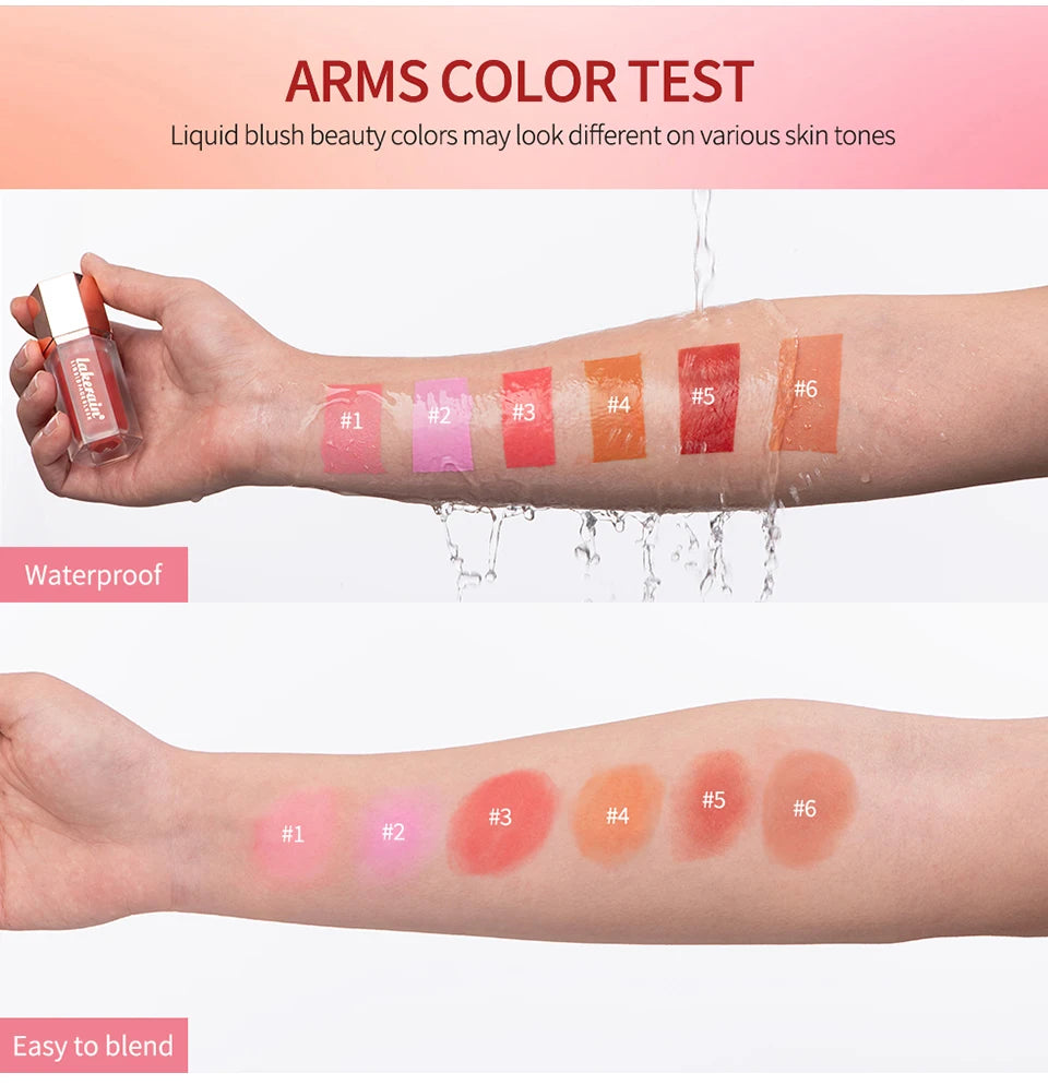 Waterproof Long-Lasting Matte Liquid Blush - 12