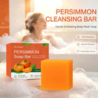 Exfoliating Persimmon Soap Bar for Body Odor and Skin Smoothing