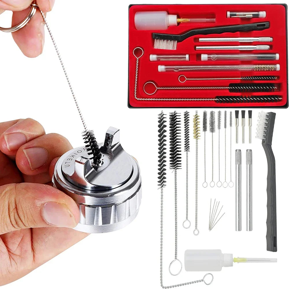 23-Piece Airbrush and Spray Gun Cleaning Tool Kit