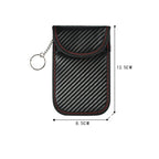 Carbon Fiber Car Key Fob RFID Signal Blocking Pouch Protector