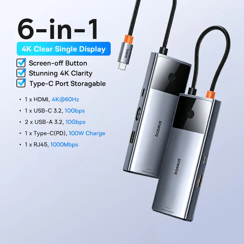 12-in-1 USB-C Triple Display Docking Station with Laptop Stand