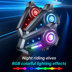 X3 Bluetooth 6.0 Motorcycle Helmet Headset with RGB Light and IP67