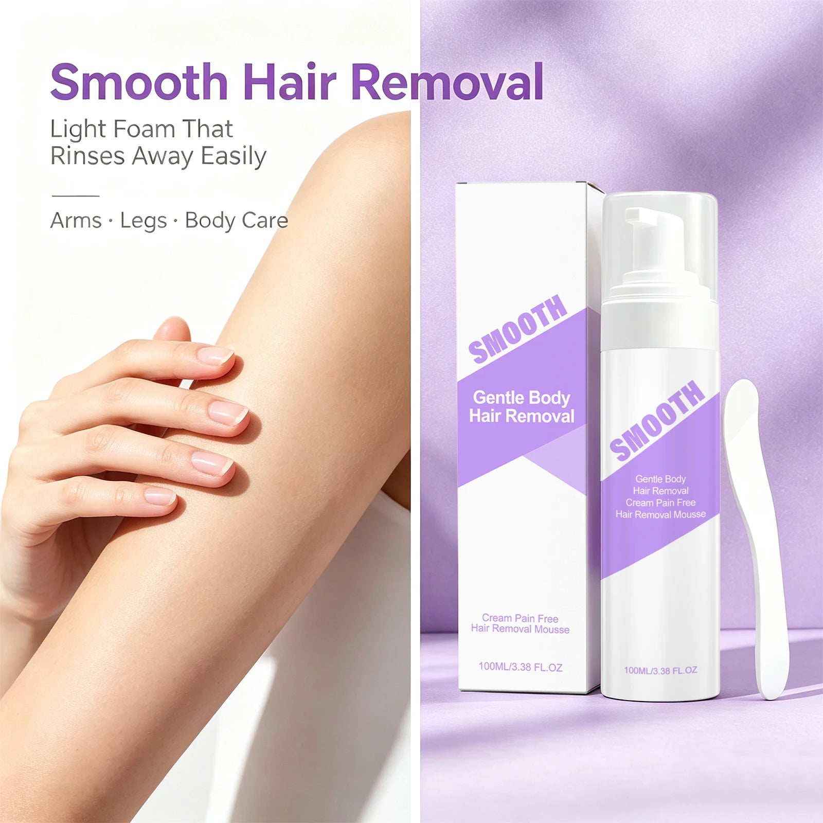 Painless Hair Removal Mousse for Smooth Skin - 3