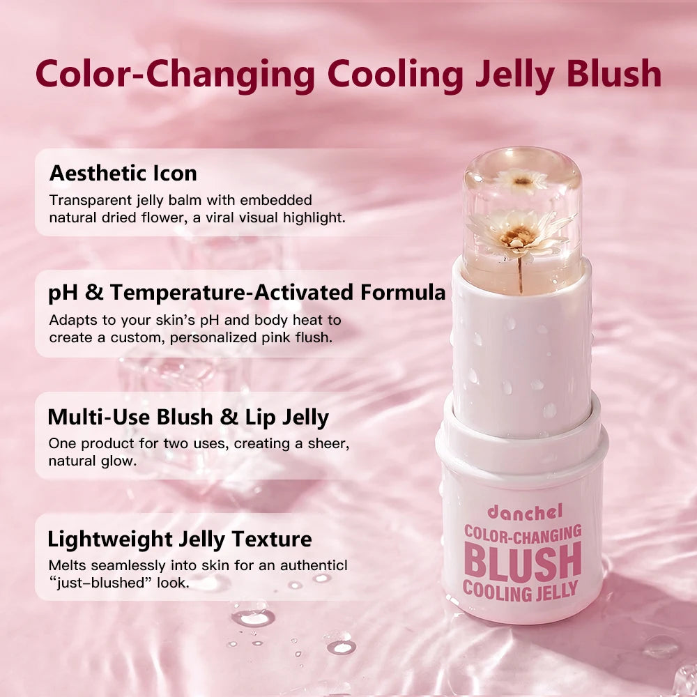 pH Adaptive Color-Changing Jelly Blush for Lips, Cheeks and Eyes