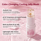 pH Adaptive Color-Changing Jelly Blush for Lips, Cheeks and Eyes