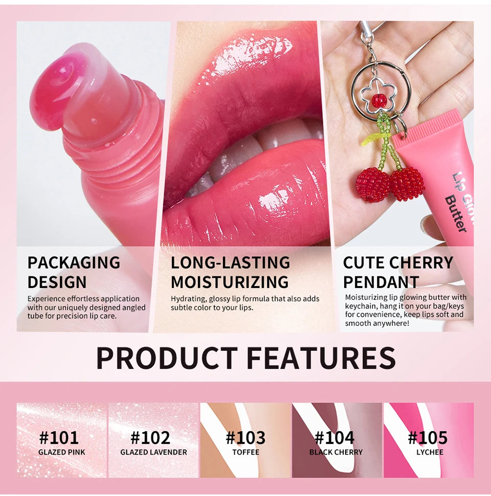Moisturizing Lip Gloss with Keychain - 9