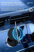 Foldable Magnetic Vacuum Car Phone Holder 360 Degree Adjustable Mount