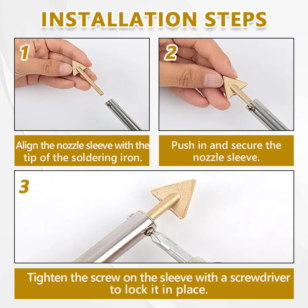 Replacement Welding Iron Tips for Plastic Repair