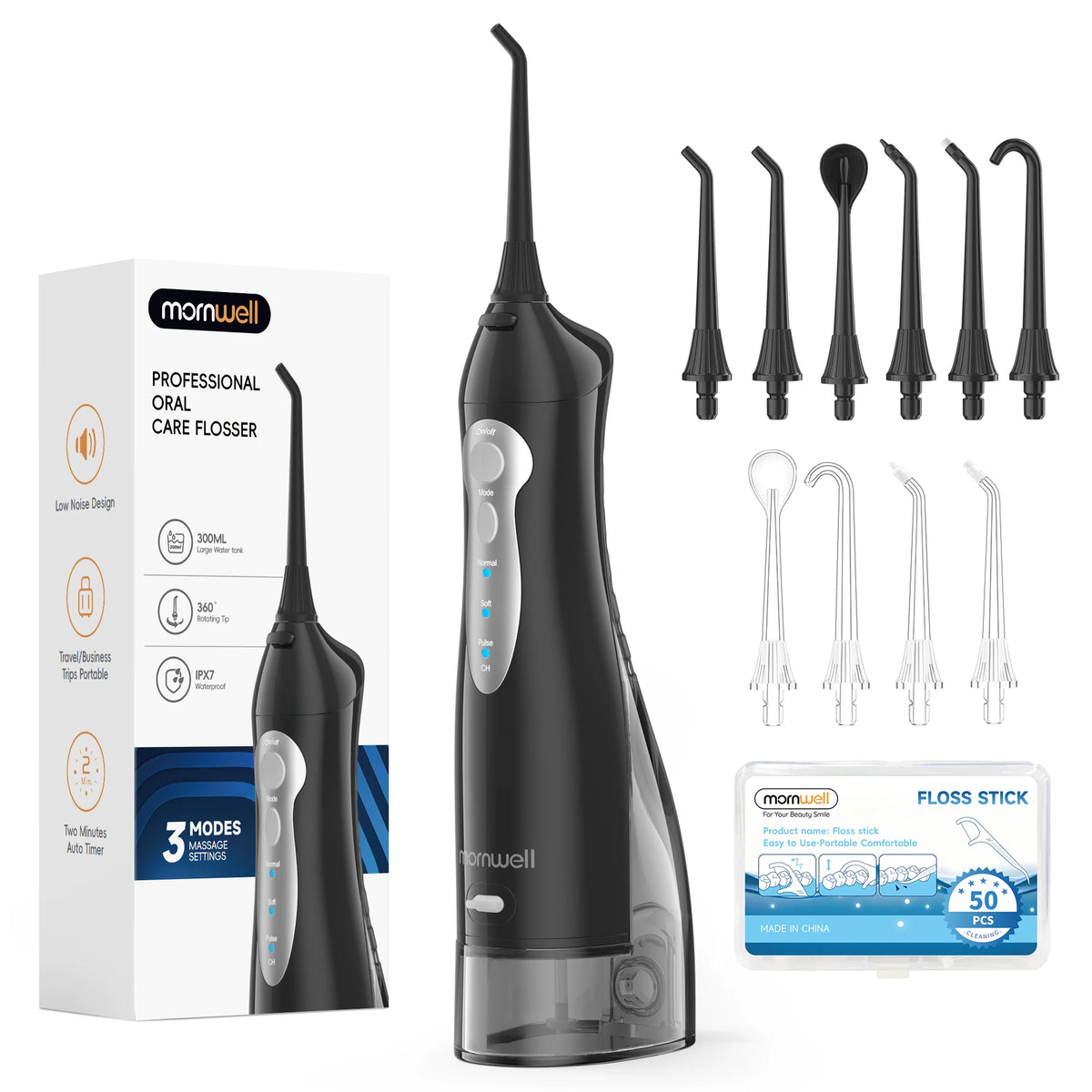 Portable Cordless Rechargeable Water Flosser for Teeth