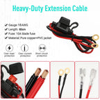 18AWG Car USB Charger Socket Wire Harness with 10A Fuse 60cm