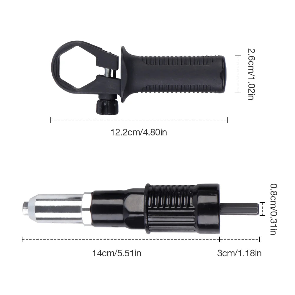 Electric Drill Rivet Gun Adapter Conversion Head - 3