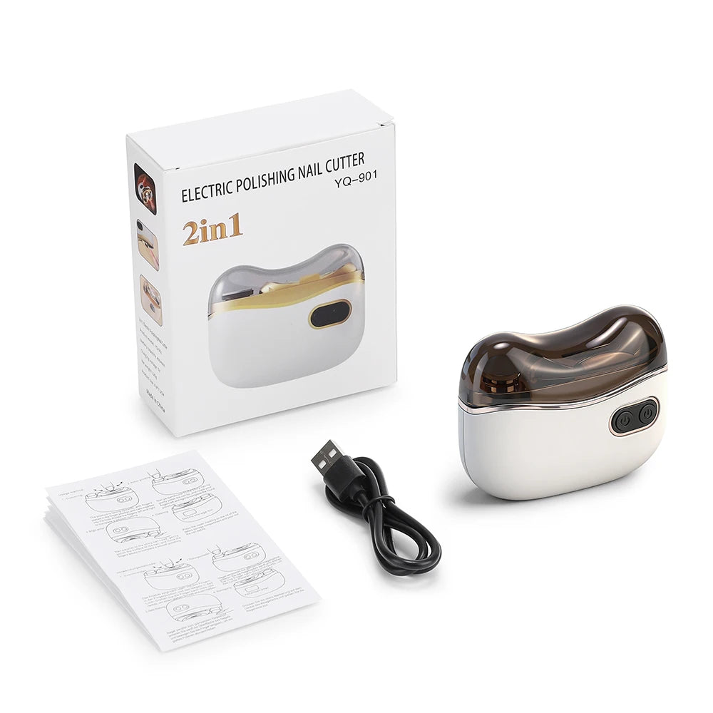 Electric Nail Clipper with LED Light and Debris Collector