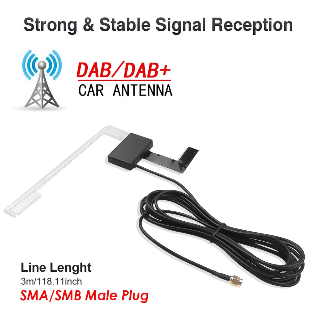 DAB+ Digital Car Radio Antenna Windshield Mount