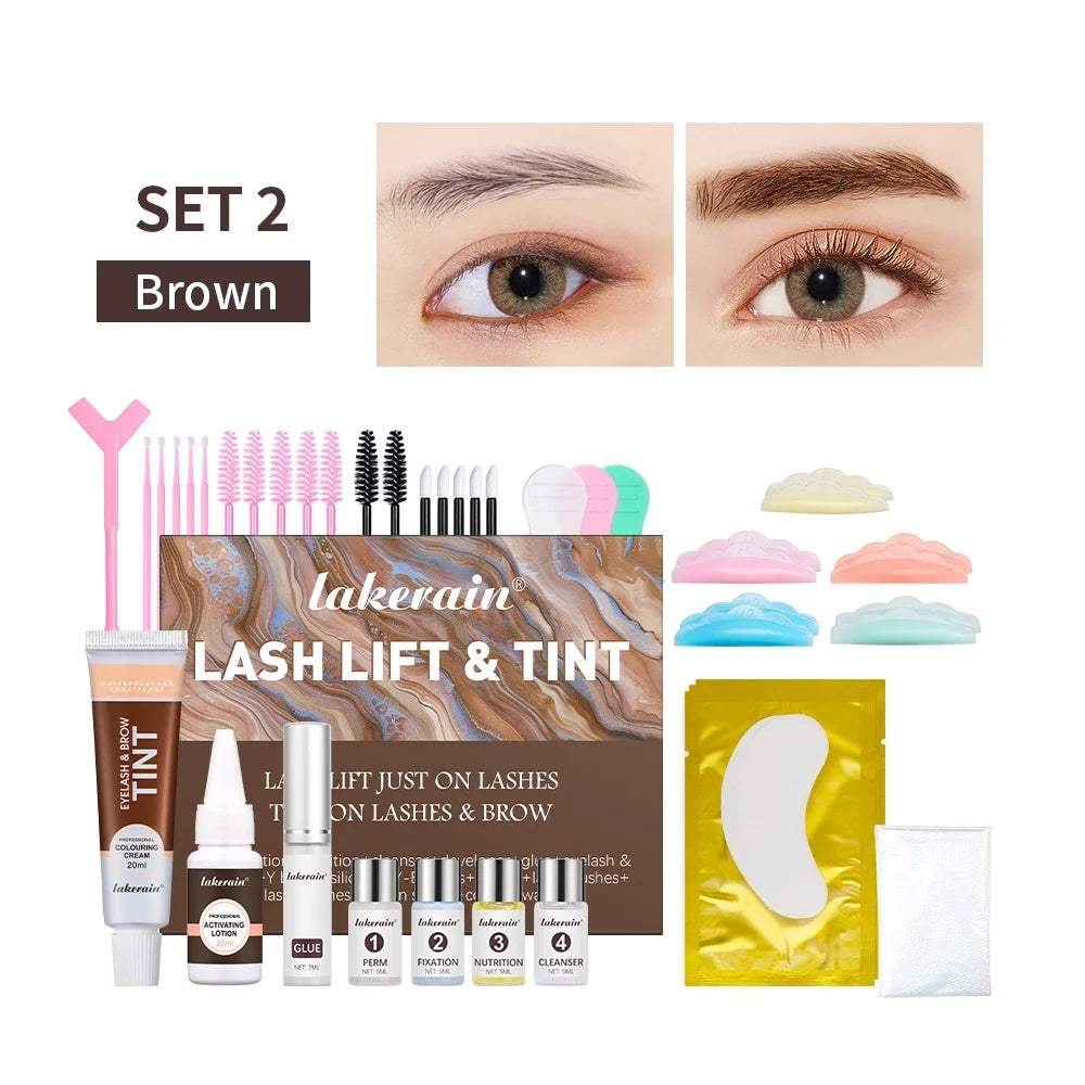Professional Lash Lift and Eyebrow Tinting Kit