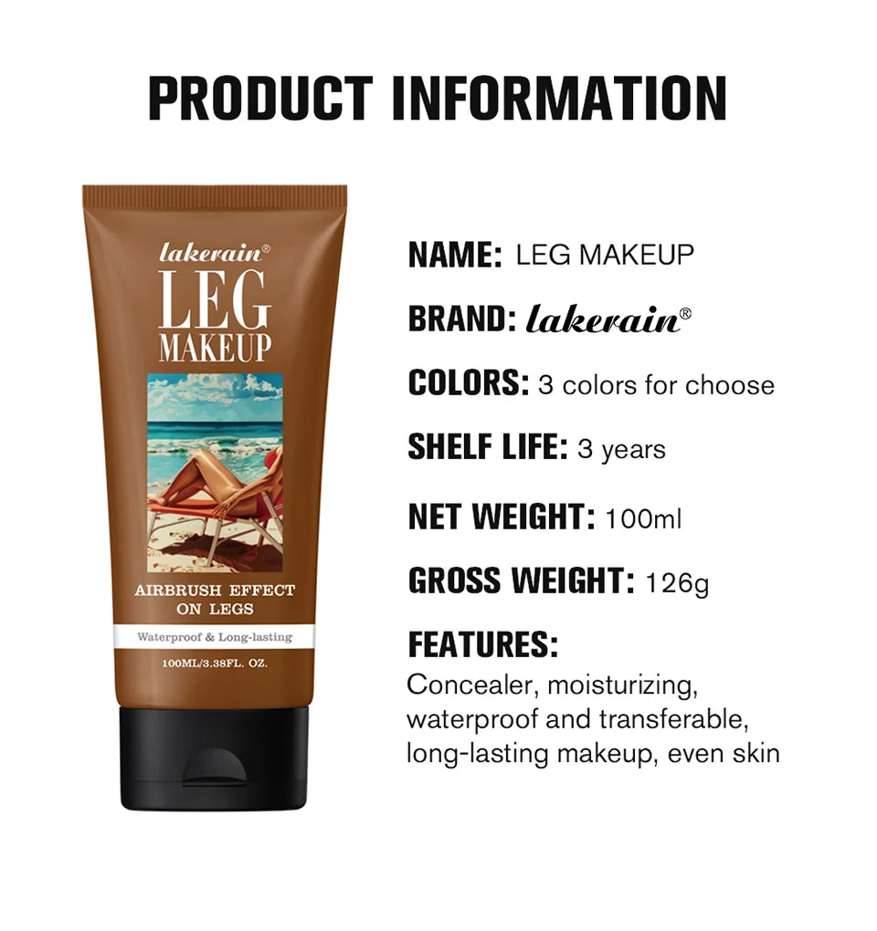 Waterproof Leg Makeup Foundation Lotion