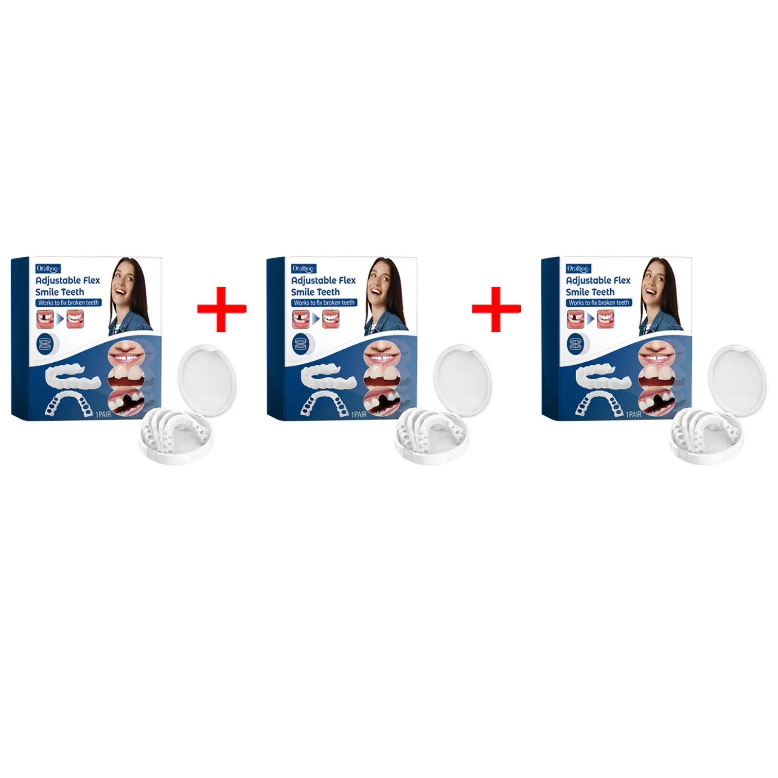 Adjustable Snap-On Dentures for Missing Teeth and Smile Correction - 23