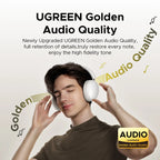 Wireless Bluetooth 5.4 Over-Ear Headphones with 80H Playtime