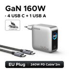 160W GaN Fast Charger with Digital Power Display
