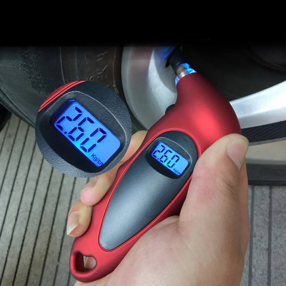 Digital Tire Pressure Gauge for Cars, Motorcycles, and Bicycles - 7