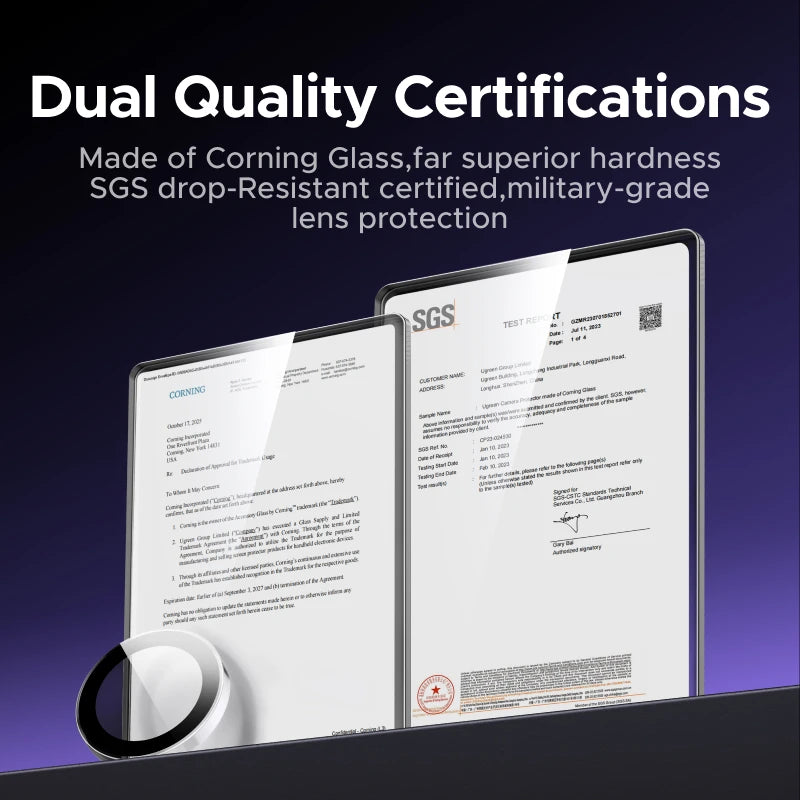 Tempered Glass Camera Lens Protector for Samsung Galaxy S26 Ultra