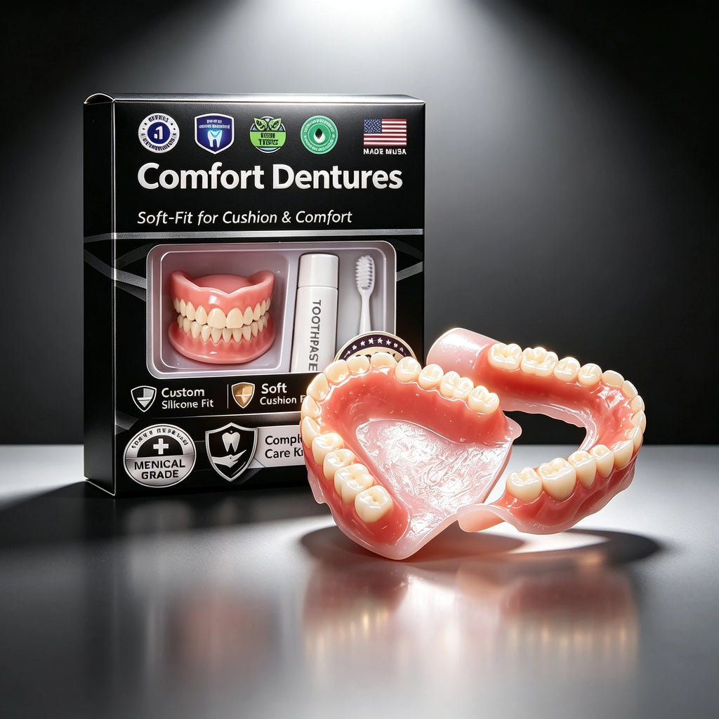Moldable Silicone Cosmetic Denture Set for Instant Smile