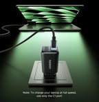 45W GaN Fast Wall Charger with 5 USB Ports