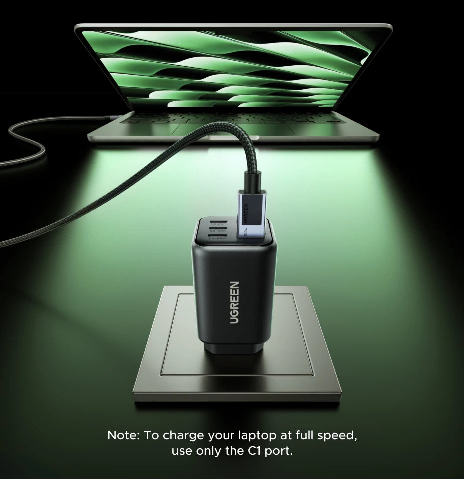 45W GaN Fast Wall Charger with 5 USB Ports