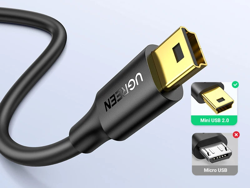 Mini USB to USB Fast Data Transfer and Charging Cable