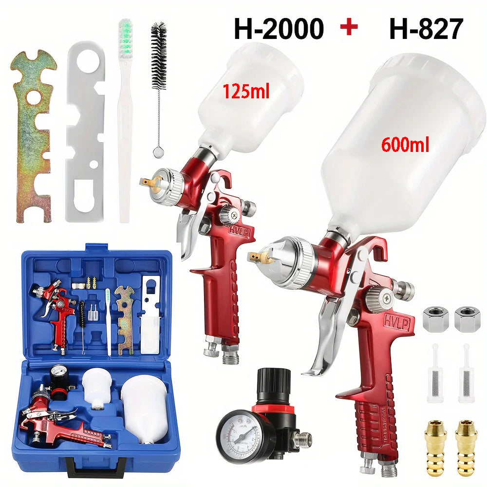 Professional HVLP Gravity Feed Spray Gun Kit for Painting