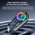 Bluetooth 5.4 Motorcycle Helmet Intercom Headset