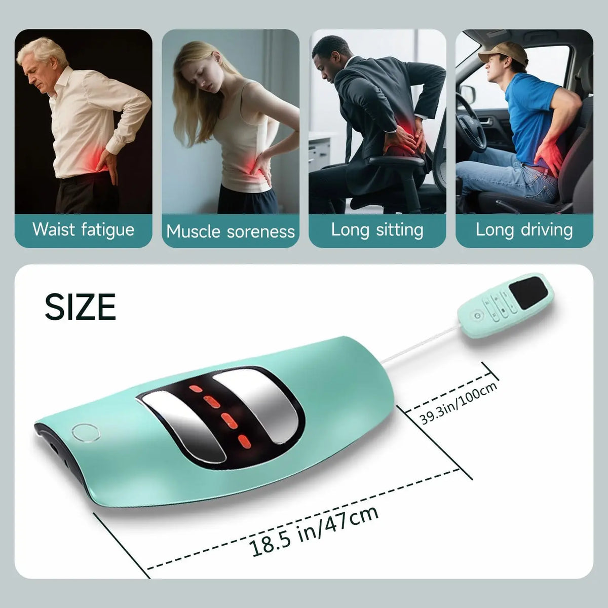 Smart Lumbar Traction and Vibration Back Massage Stretcher