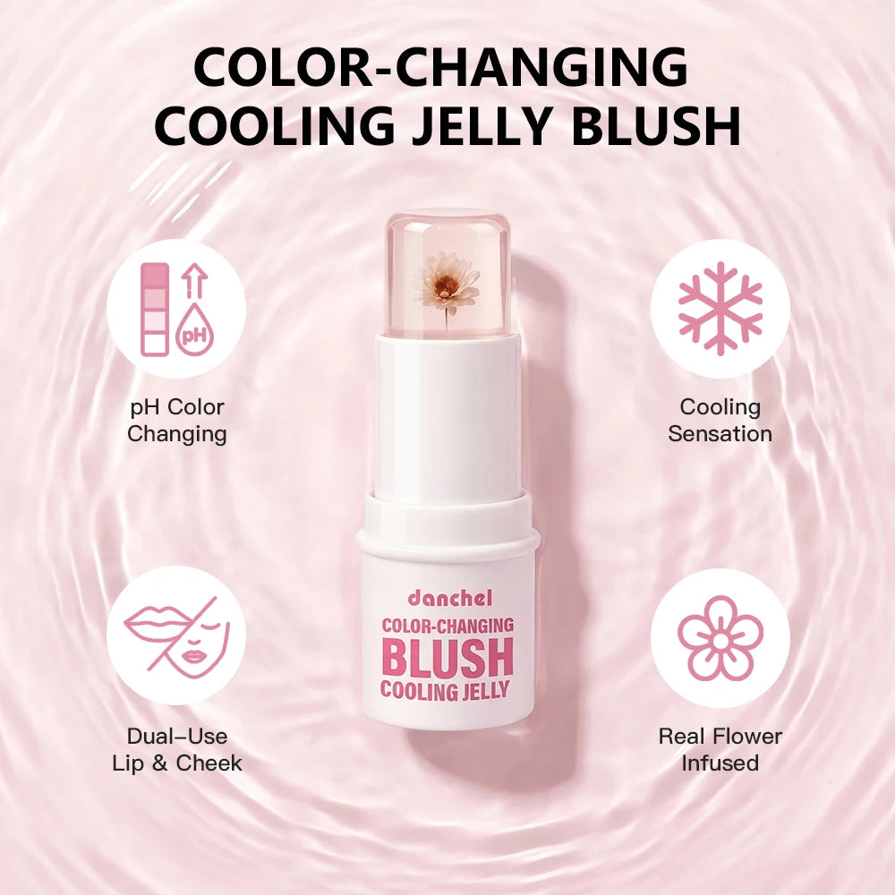 pH Adaptive Color-Changing Jelly Blush for Lips, Cheeks and Eyes - 7