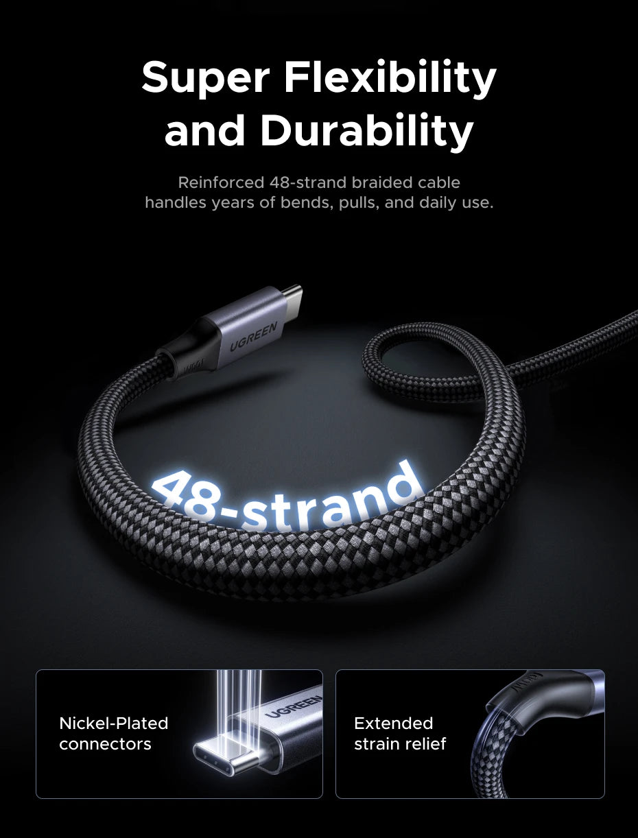 100W Magnetic USB-C to USB-C Fast Charging Data Cable