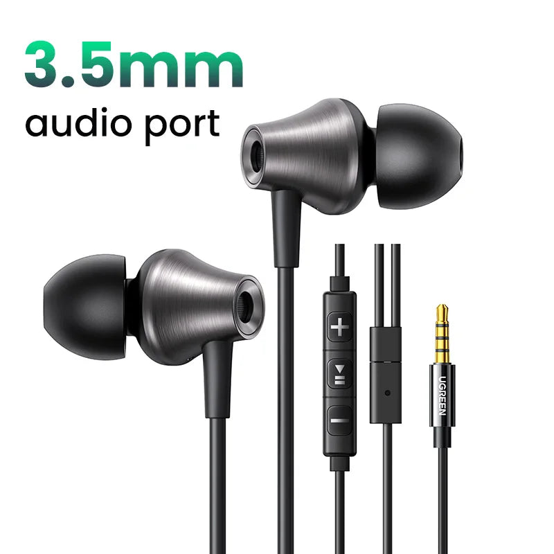 Wired In-Ear Headphones with Microphone and Volume Control - 21
