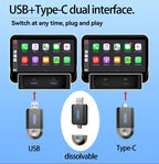 2 in 1 Wireless CarPlay and Android Auto Adapter Bluetooth 5.3 WiFi