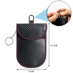 Carbon Fiber Car Key Fob RFID Signal Blocking Pouch Protector