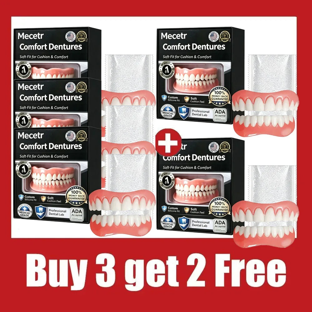 Adjustable Silicone Denture Set for Adults and Elderly