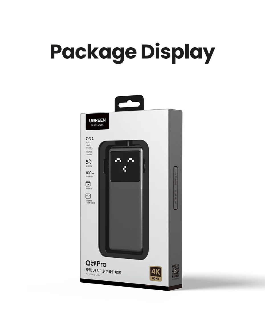 7-in-1 USB-C Hub with 4K 60Hz HDMI and Gigabit Ethernet - 24